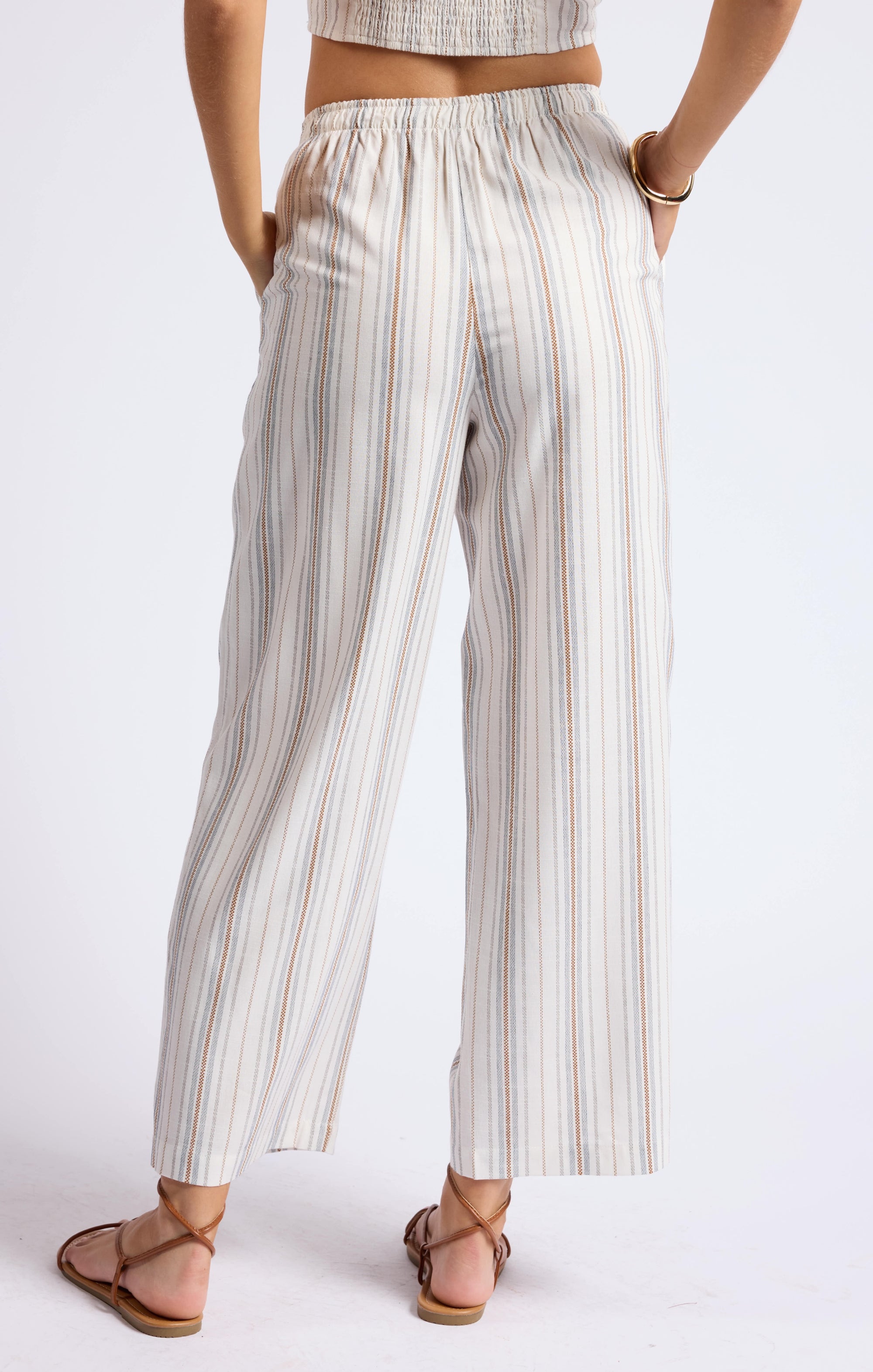 SAGE THE LABEL Nopales Striped Pull On Pant