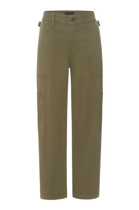 Good American Cargo Cropped Twill Pants