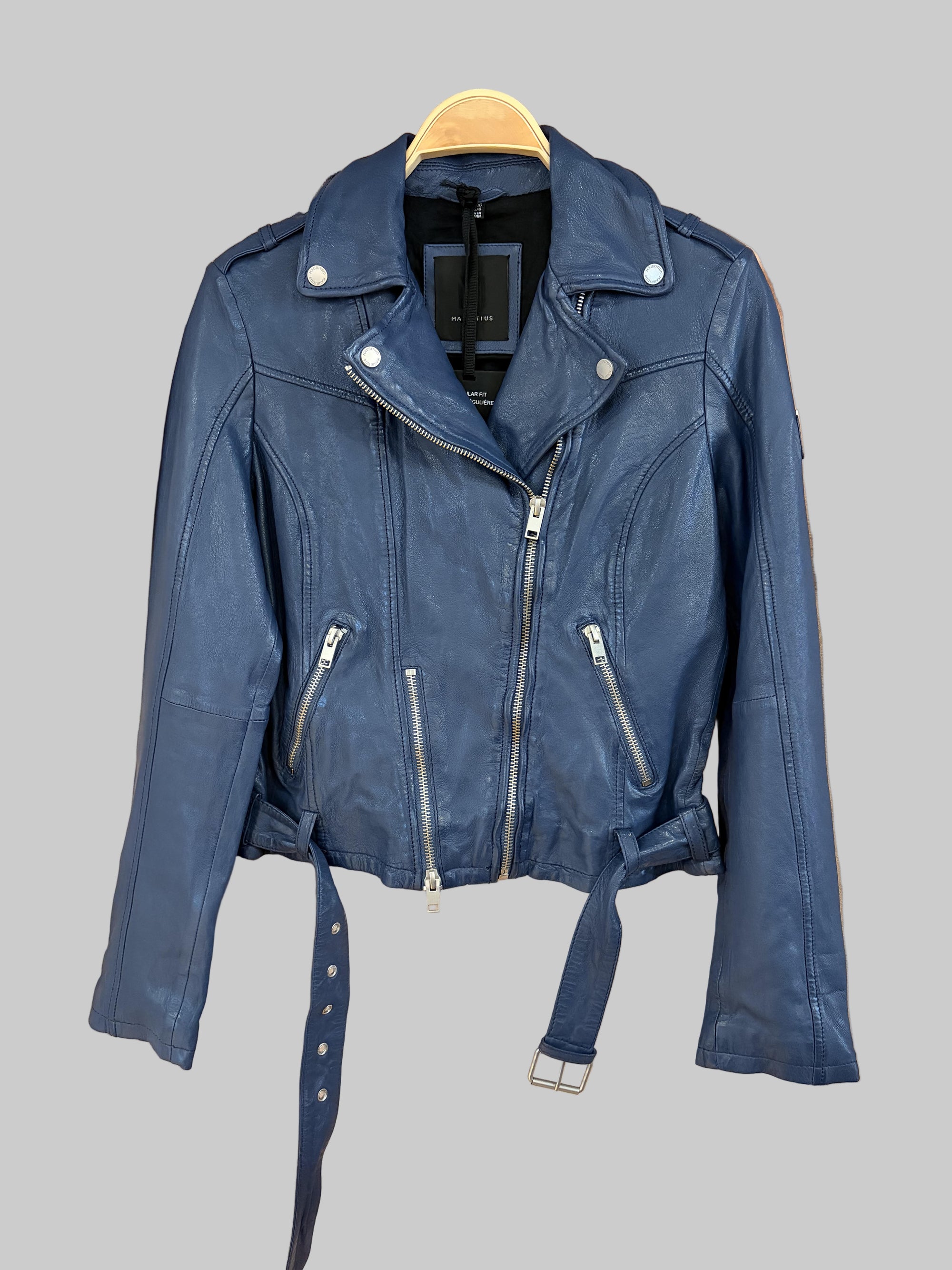 Mauritius Leather Wild 2 RF Jacket in Indigo