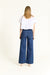 OAT High Rise Wide Leg Jeans in Milan Dark