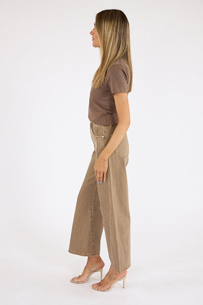 PISTOLA Kyra Ankle Jean in Tannin