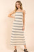 Sadie & Sage Way Out Zig Zag Weave Maxi Dress w/ Slit