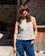 BIBICO Pippa Sleeveless Top in Olive Gingham