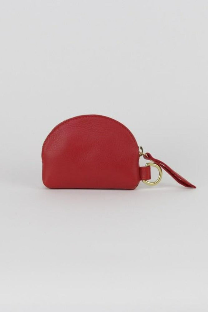 TAH Half Moon Coin Purse Red