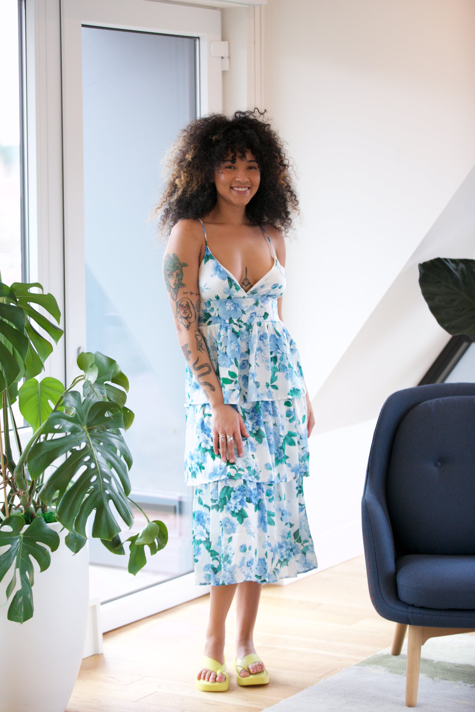 Line & Dot Lisette Midi Dress