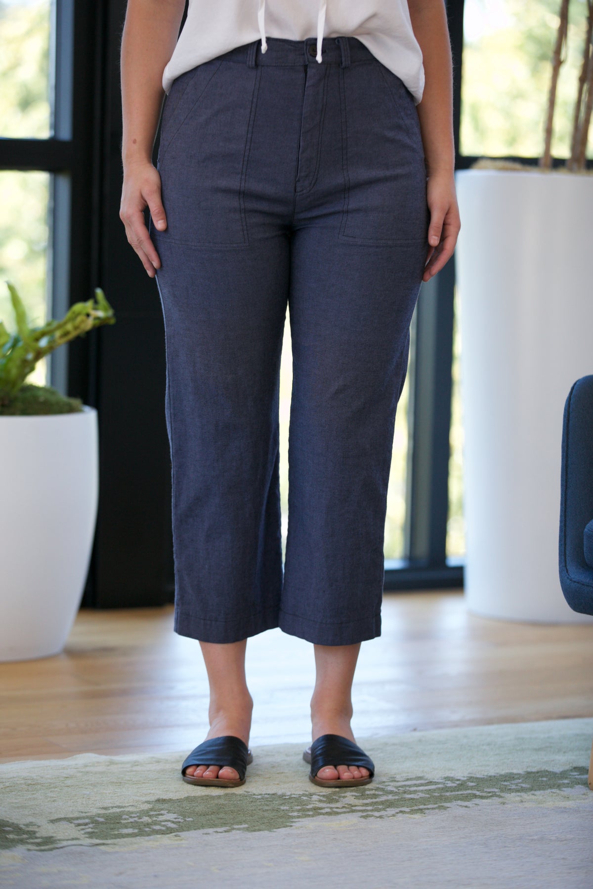 Prairie Underground Denim Boiler Pant Purple Frost