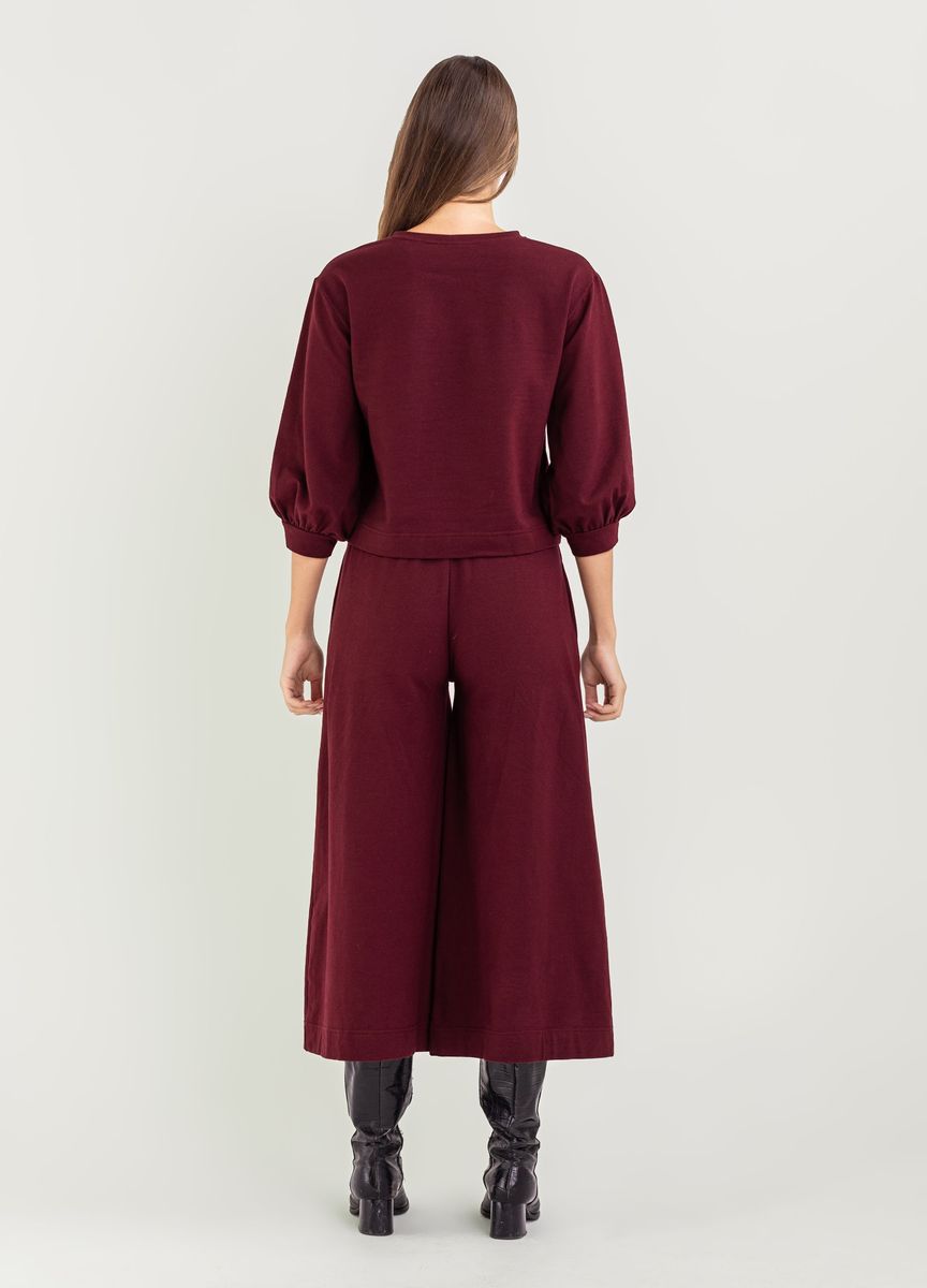 BEL KAZAN Atlas Pant in Oxblood