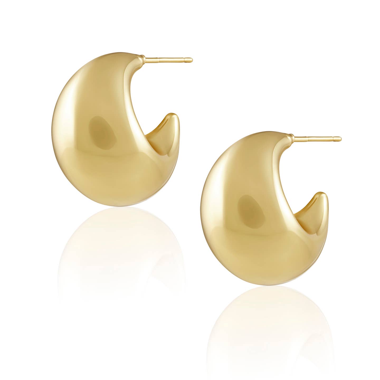 SAHIRA Carly Crescent Hoops Gold