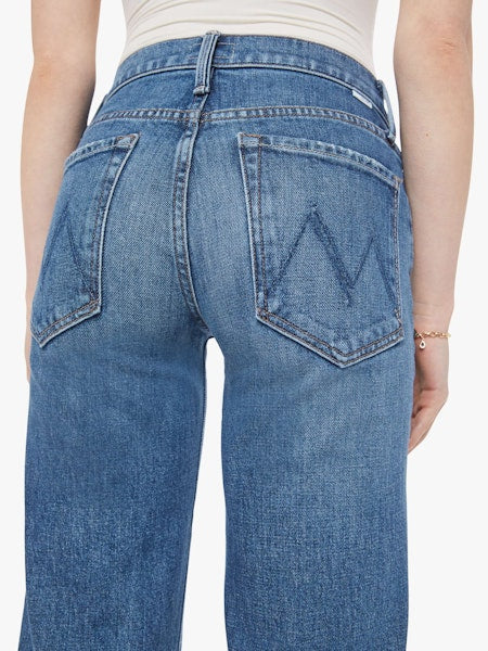 Mother Mid Rise Rambler Zip Ankle in Tambourine Man