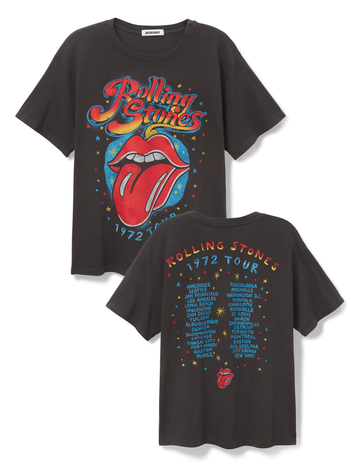 DAYDREAMER Rolling Stones 1972 Tour Boyfriend Tee