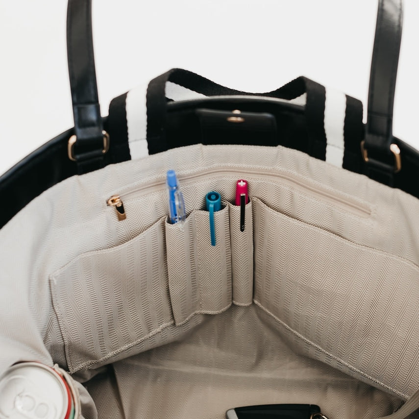 Pretty Simple Woven Tiffany Organizer Tote Bag