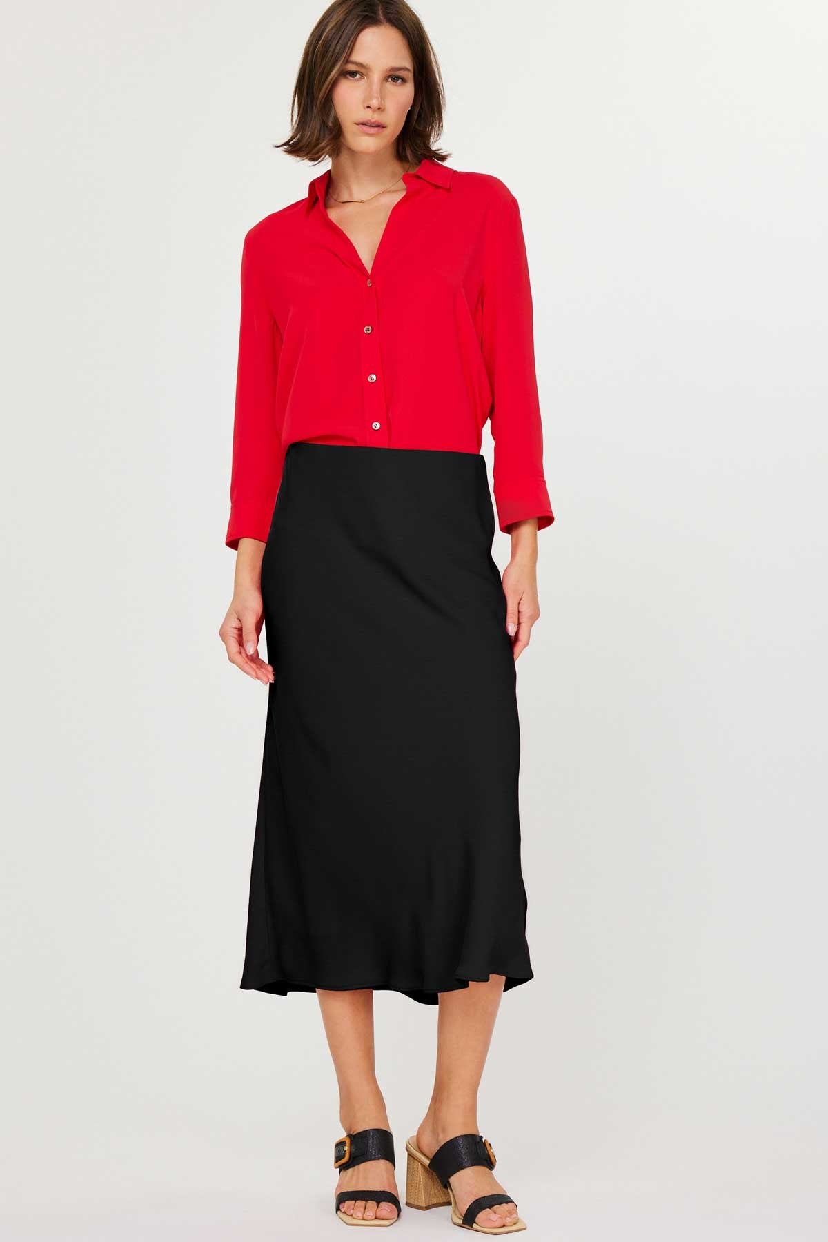 NYLAND Sherry Bias Midi Skirt