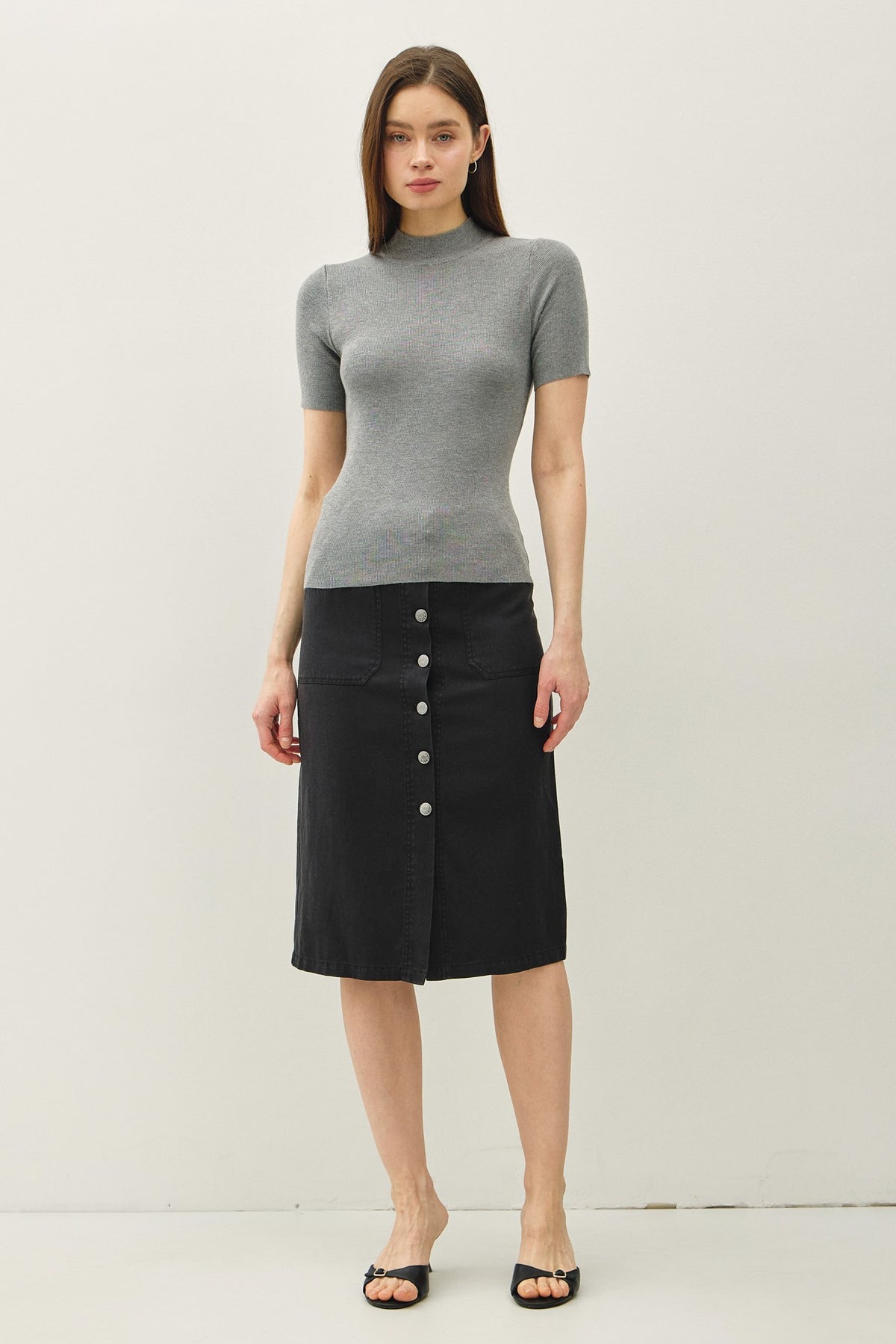 NYLAND Mable S/S Ribbed Sweater