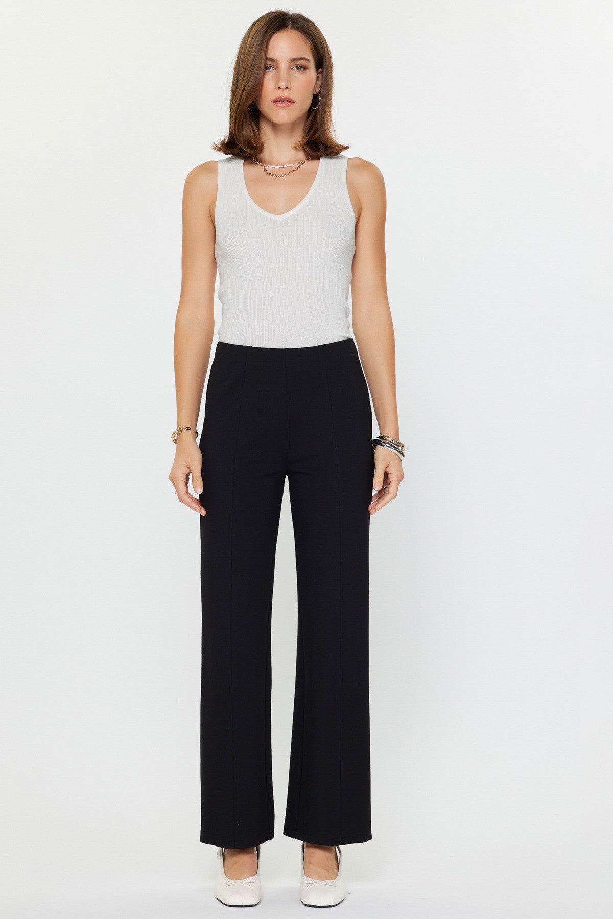 NYLAND Jenna Casual Straight Leg Stretch Pant
