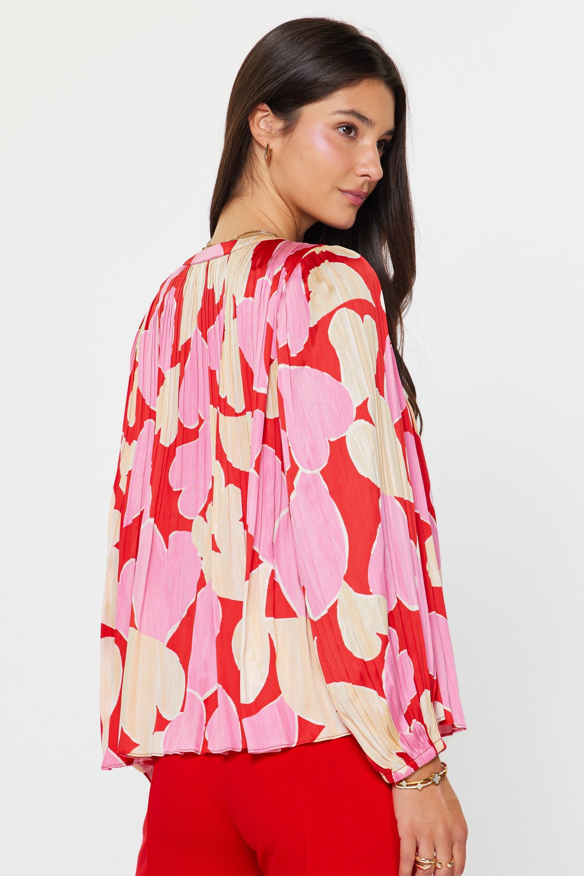 NYLAND Annalee Abstract Heart Printed Blouse