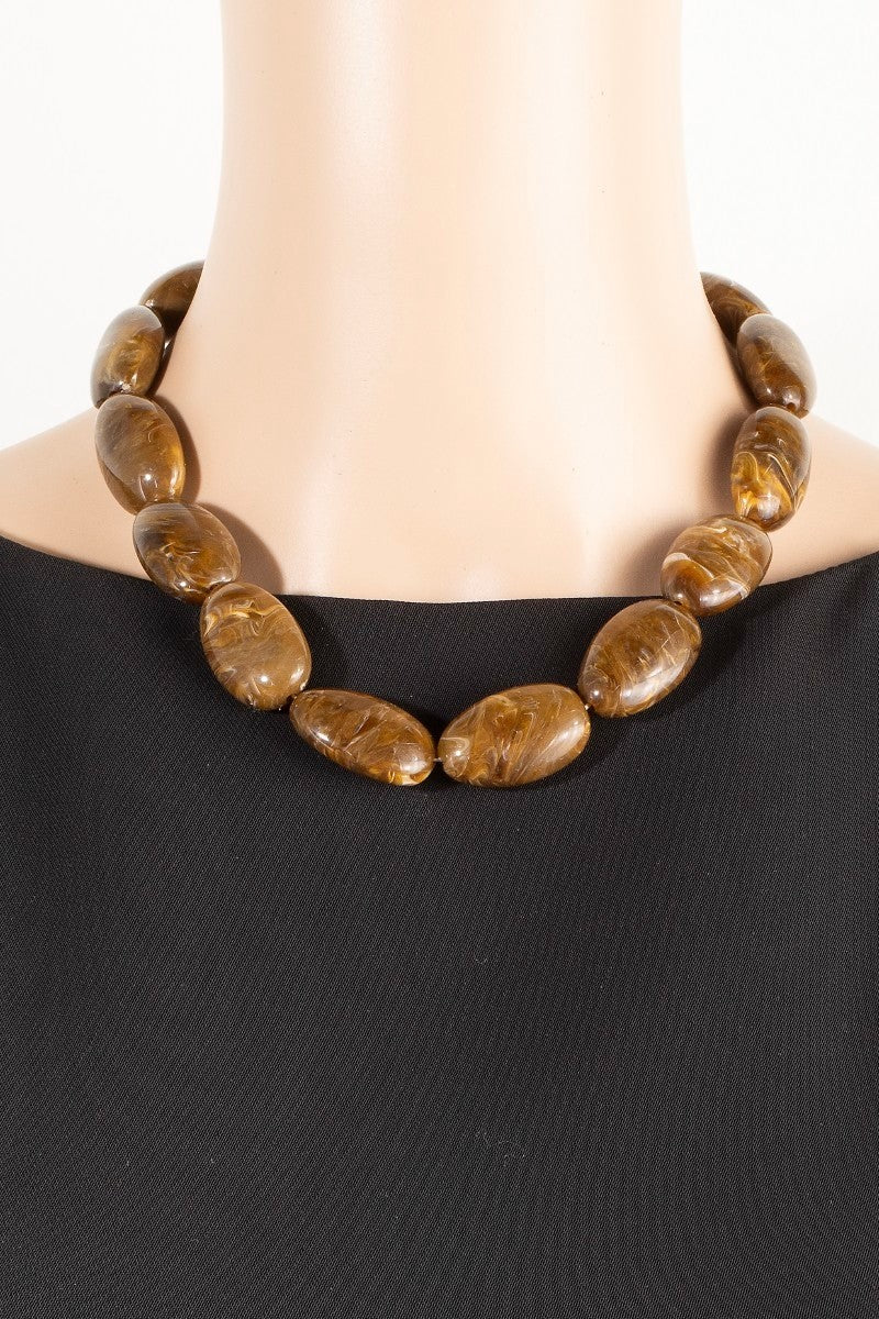 DEON Faye Oval Beads Necklace