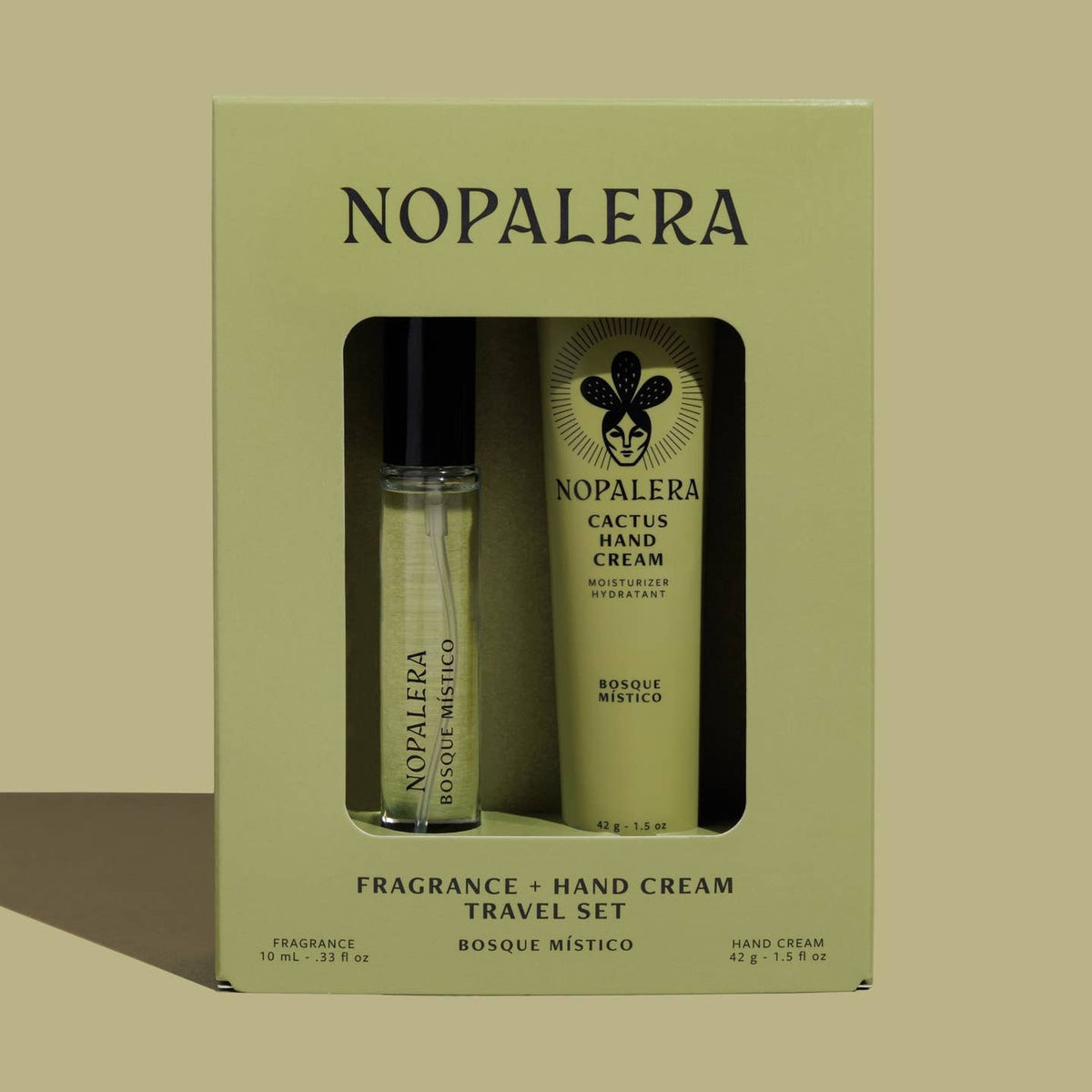 Nopalera Hand Cream + Travel Fragrance Set Bosque Místico