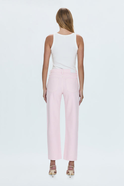 PISTOLA Lexi Mid Rise Bowed Straight in Blush