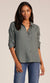 Bobi Tab Sleeve Button Front Shirt Dark Sage
