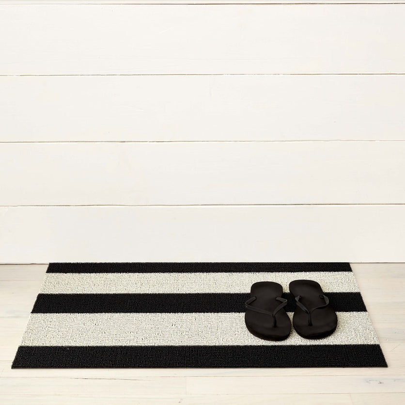 Chilewich Bold Stripe Shag Doormat 18x26