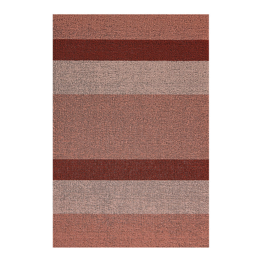 Chilewich Bold Stripe Shag Doormat 18x26 Peach