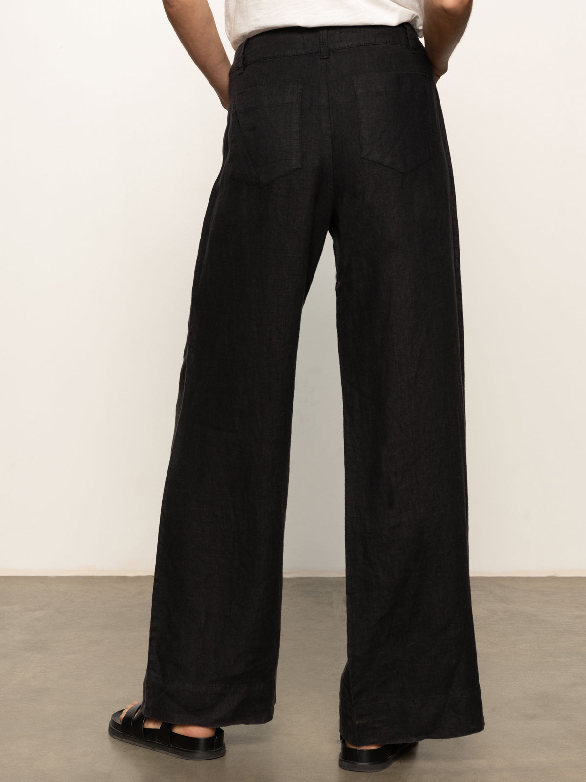 Sanctuary The Linen Marine Wide Leg Pant