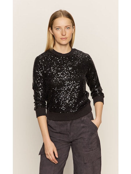 Sanctuary Relaxed Sparkle Popover Black