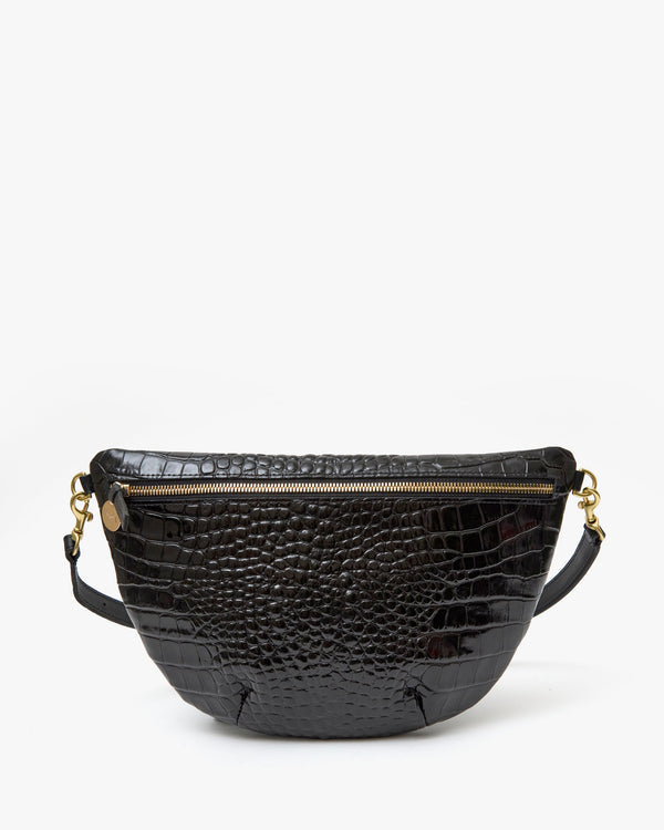Clare V. Woven Grande Fanny - Congo Croco