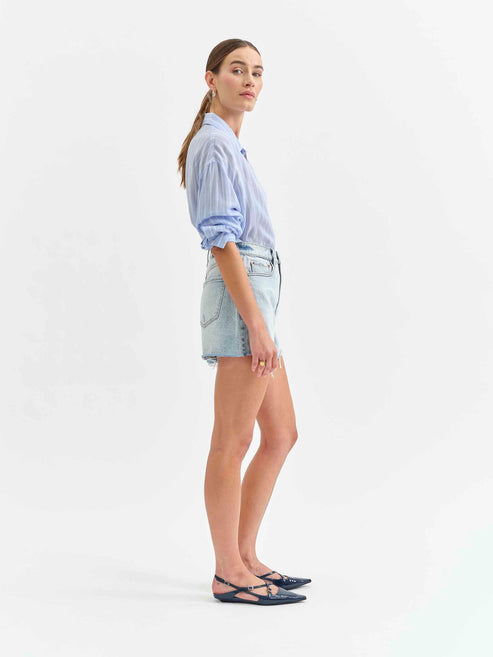 Daze Denim The Knockout Short in Splash Zone Vintage