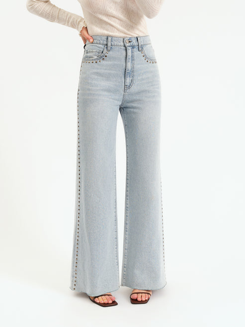 Daze Denim Far Out High Rise Wide Leg in Let&#39;s Dance