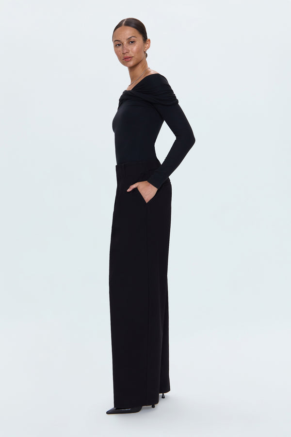 PISTOLA Eden Pleated Ponte Trouser