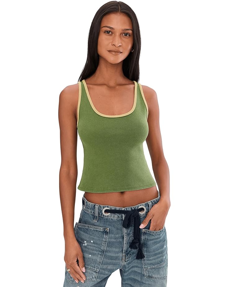 Free People Moxie Tank Drenched Jungle  Combo