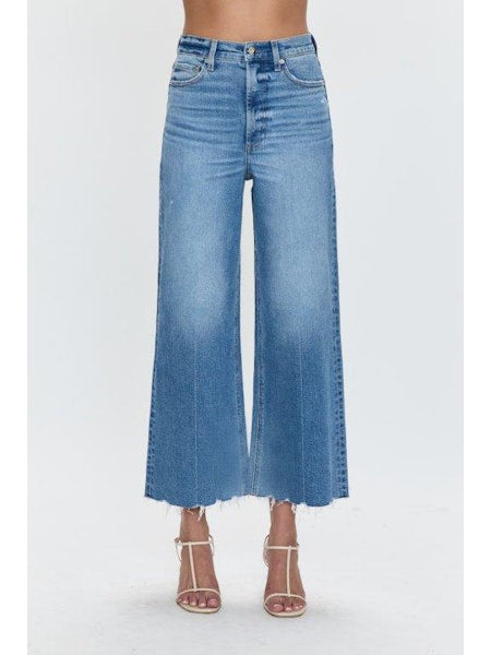 PISTOLA Lana Crop Wide Leg Jean in Rhythm Vintage
