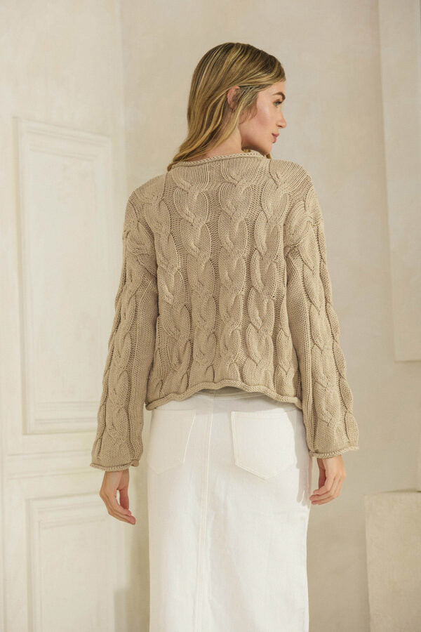 NYLAND Zuzu Cable Knit Sweater