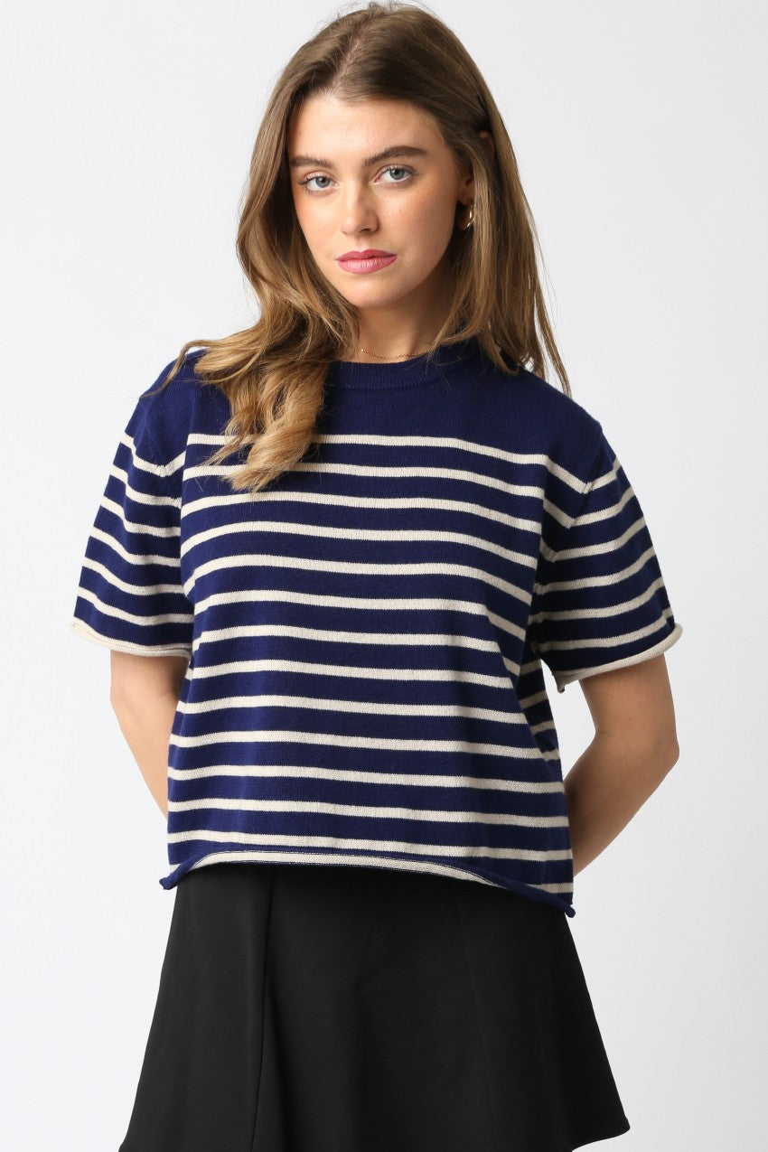 NYLAND Raylene Sweater Tee Deep Blue