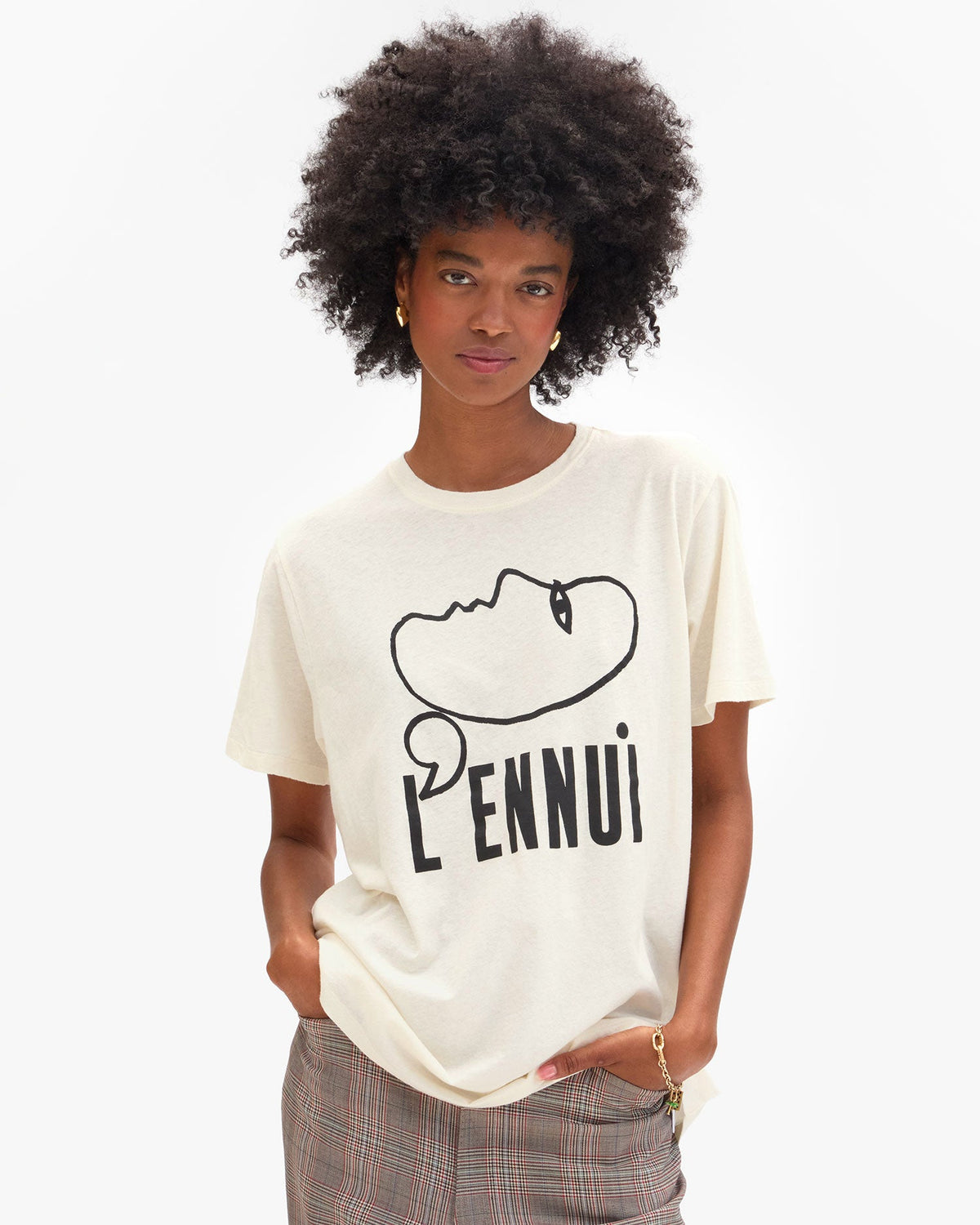 Clare V. L'ennui Original Cotton/Linen Tee