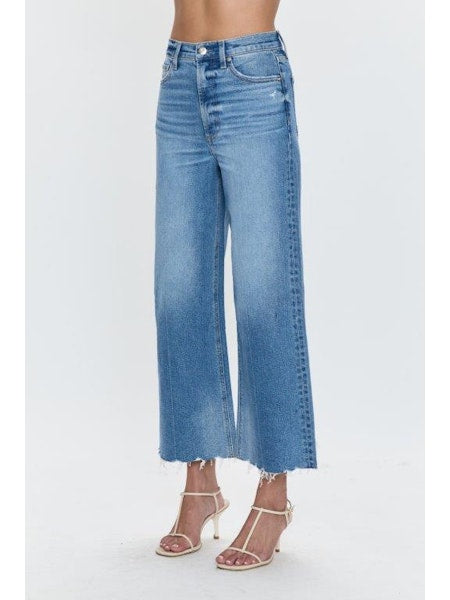 PISTOLA Lana Crop Wide Leg Jean in Rhythm Vintage
