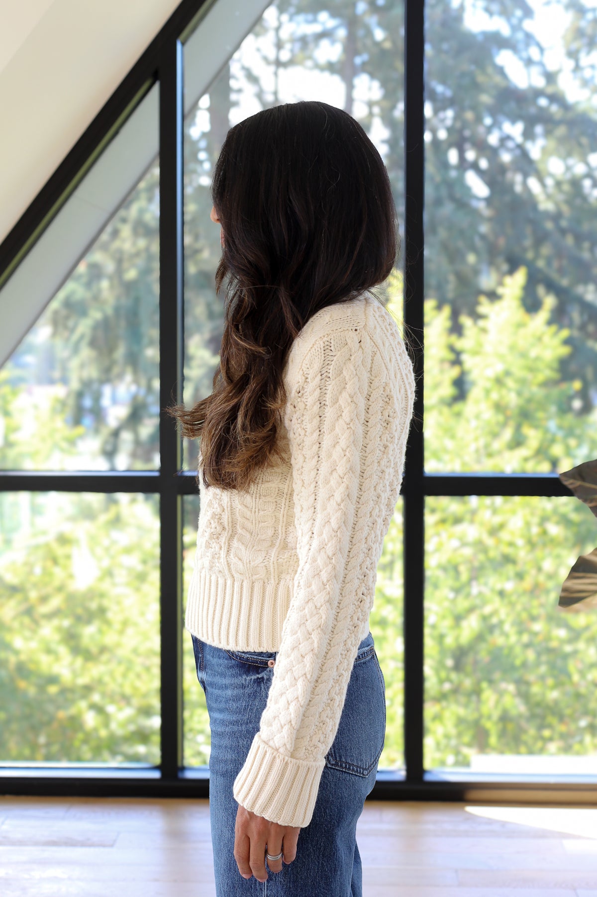 PISTOLA Quinn Sweater Cable Knit Sweater