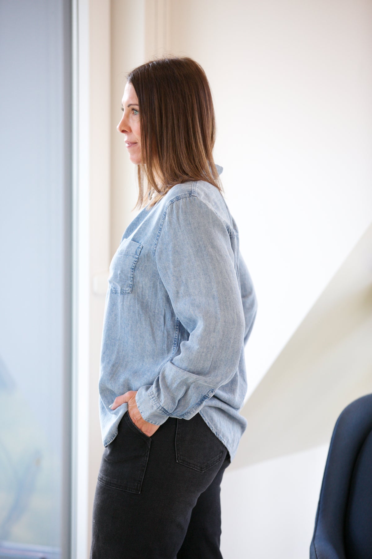 Rails Ingrid Shirt in Medium Vintage Cloud Wash