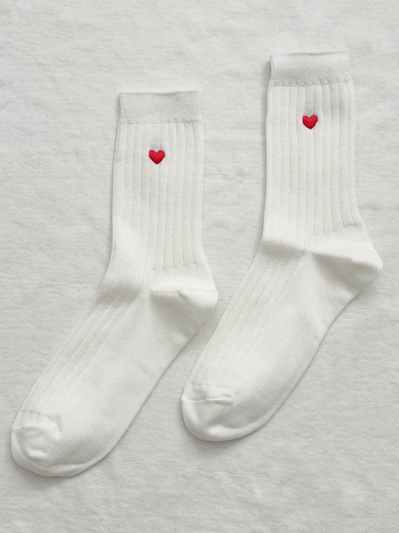 Le Bon Shoppe Embroidered Her Socks MC Cotton