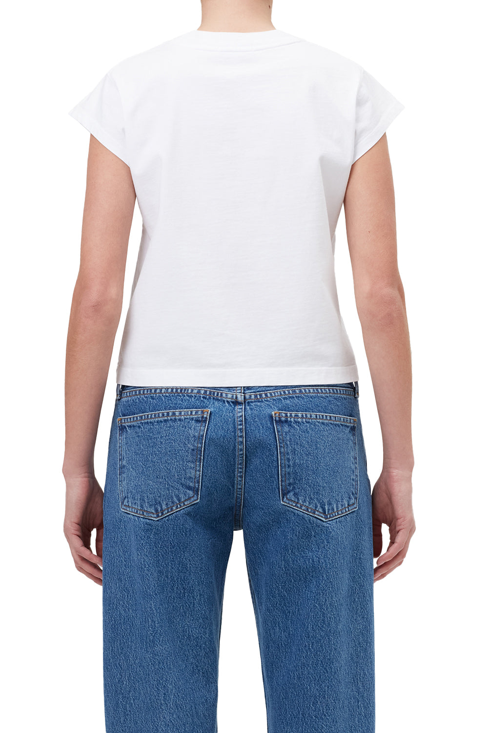 AGOLDE Long Line Bryce Cap Sleeve Tee