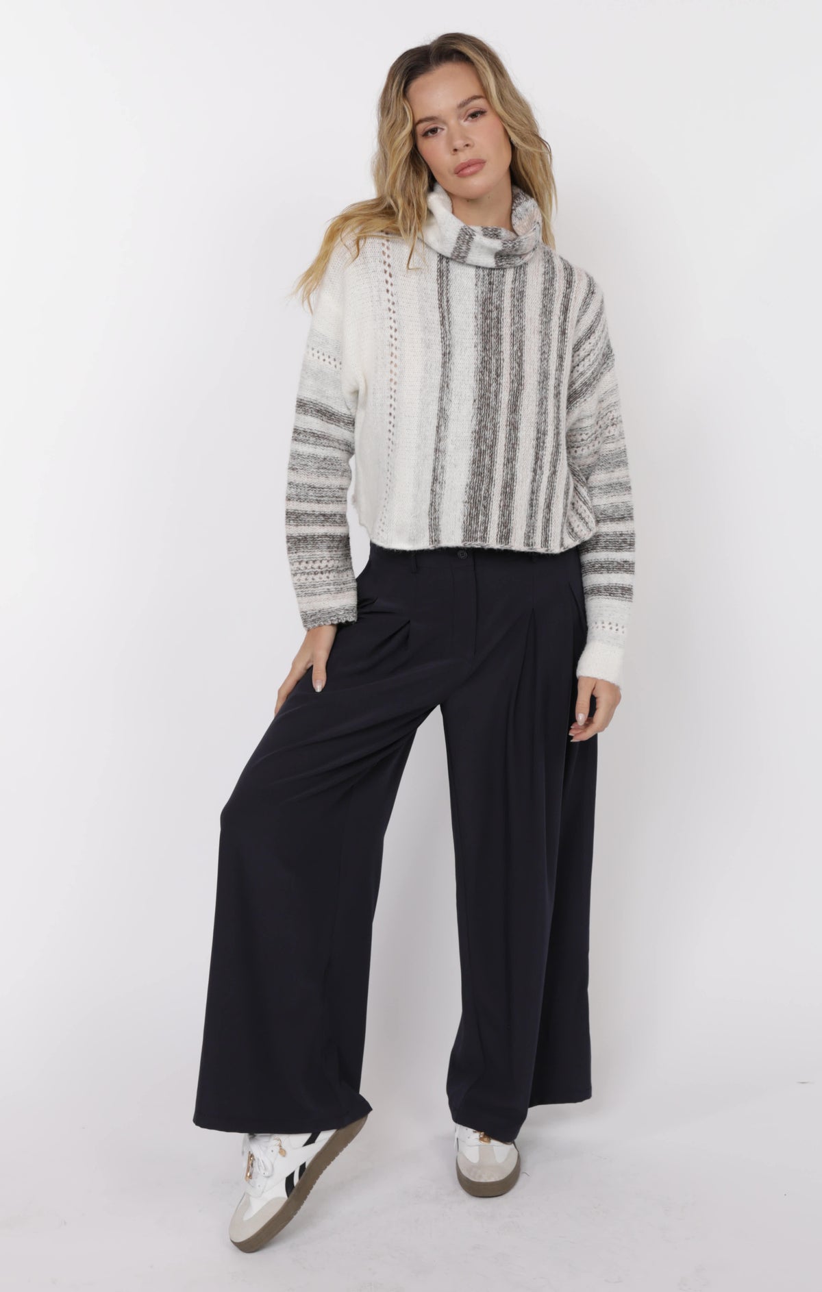 SAGE THE LABEL Most Wanted Pleat Front Wide Leg Pant